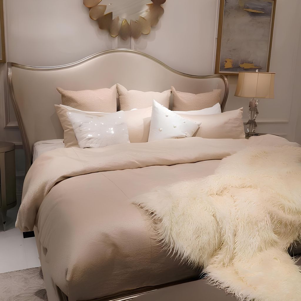 Designer Polsterbett Bett Betten Textilbett Doppelbett Ehebett Designerbett NEU