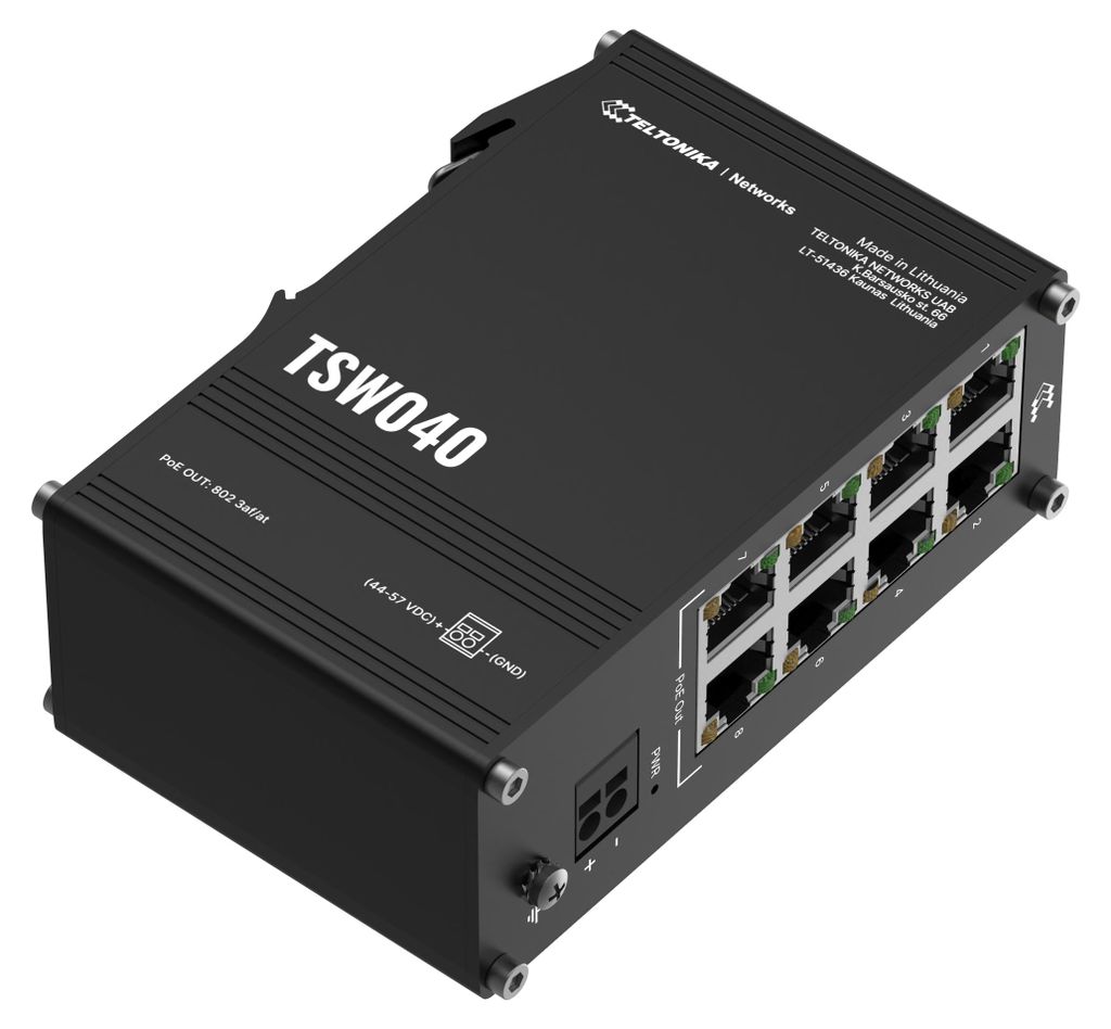 TELTONIKA TSW040 8 Port PoE+ Switch