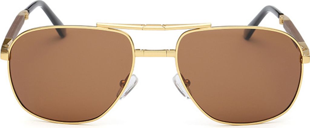 INF Faltbare polarisierte Sonnenbrille - A345 Rahmen Gläser Braun