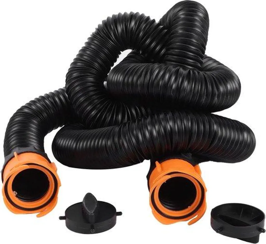 Gaine extensible de 46m avec câble en acier renforcé et raccord pivotant