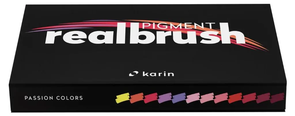Feutre pinceau acrylique Karin Realbrush Passion Colors - Set de 12
