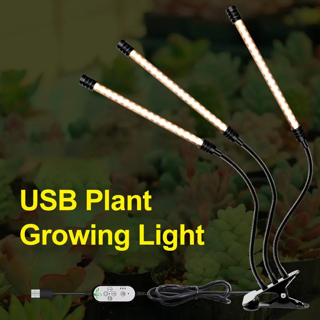 Éclairage pour Plantes d'Intérieur Manquant de Lumière avec Pince