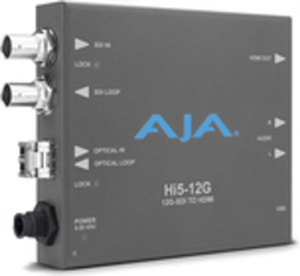AJA HI5-12G-R - Aktiver Videokonverter - Grau - 4096 x 2160 - -