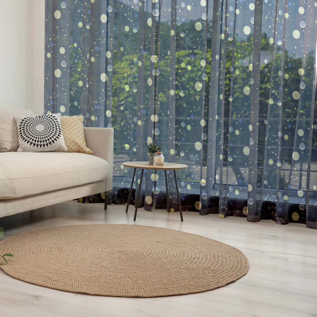 Arazzo Parete Moderno ABAKUHAUS Kosmos - Tessuto Satin 135x274cm - 2
