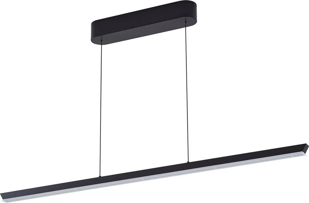 Lucande LED-Hängelampe Solvar, 117 cm, schwarz, CCT, dimmbar