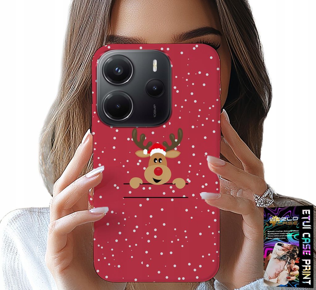 Fall Für Xiaomi Note 14 4G - Weihnachten Rentier Weihnachten + Glas