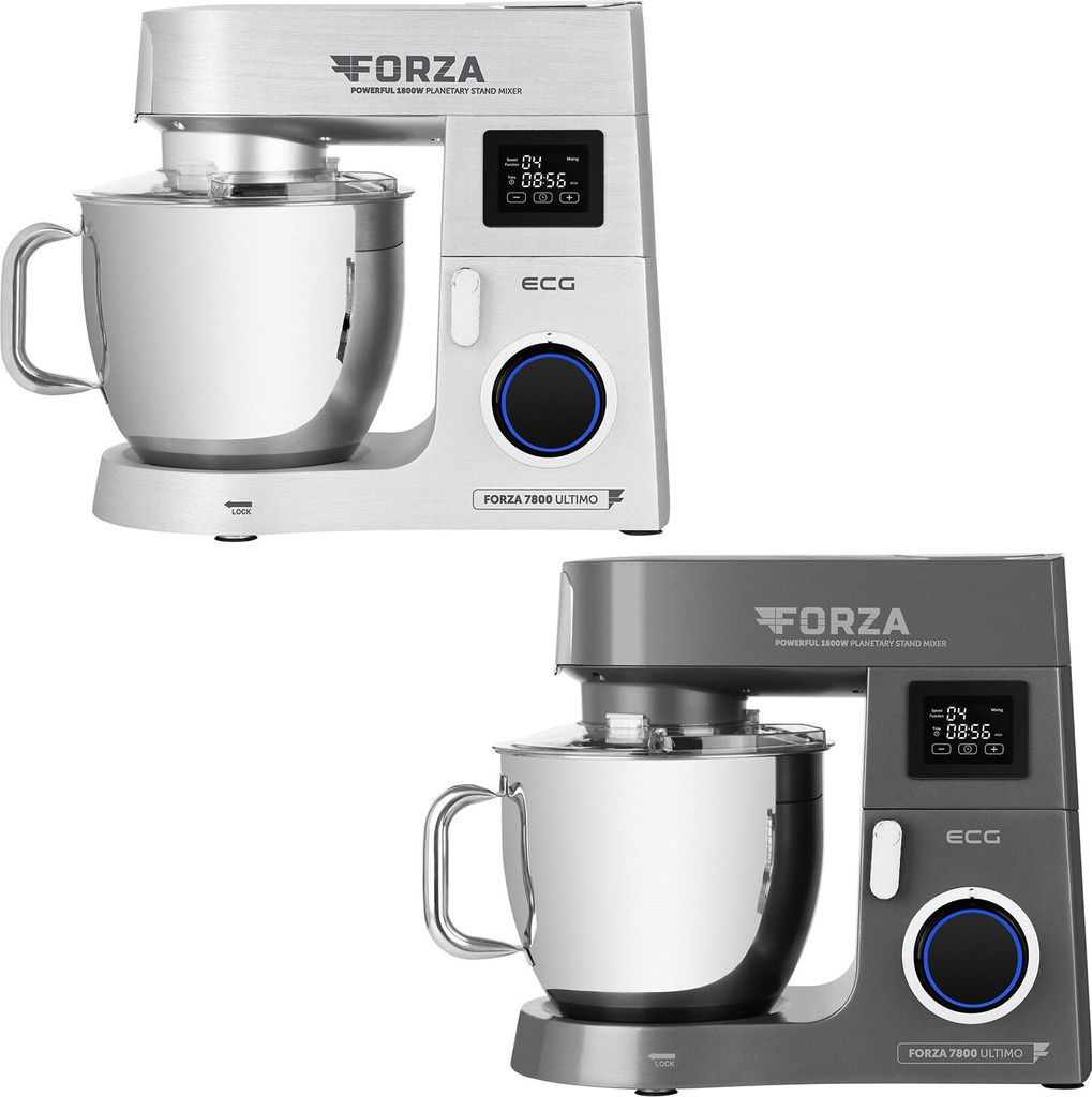 ECG FORZA 7800, 8 l, Schwarz, Edelstahl, Schlagen, Produktbild 