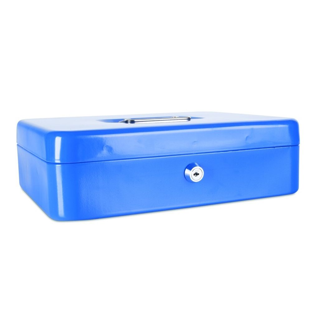 Donau Metall Registrierkasse 300x240x90 XL blau Produktbild 