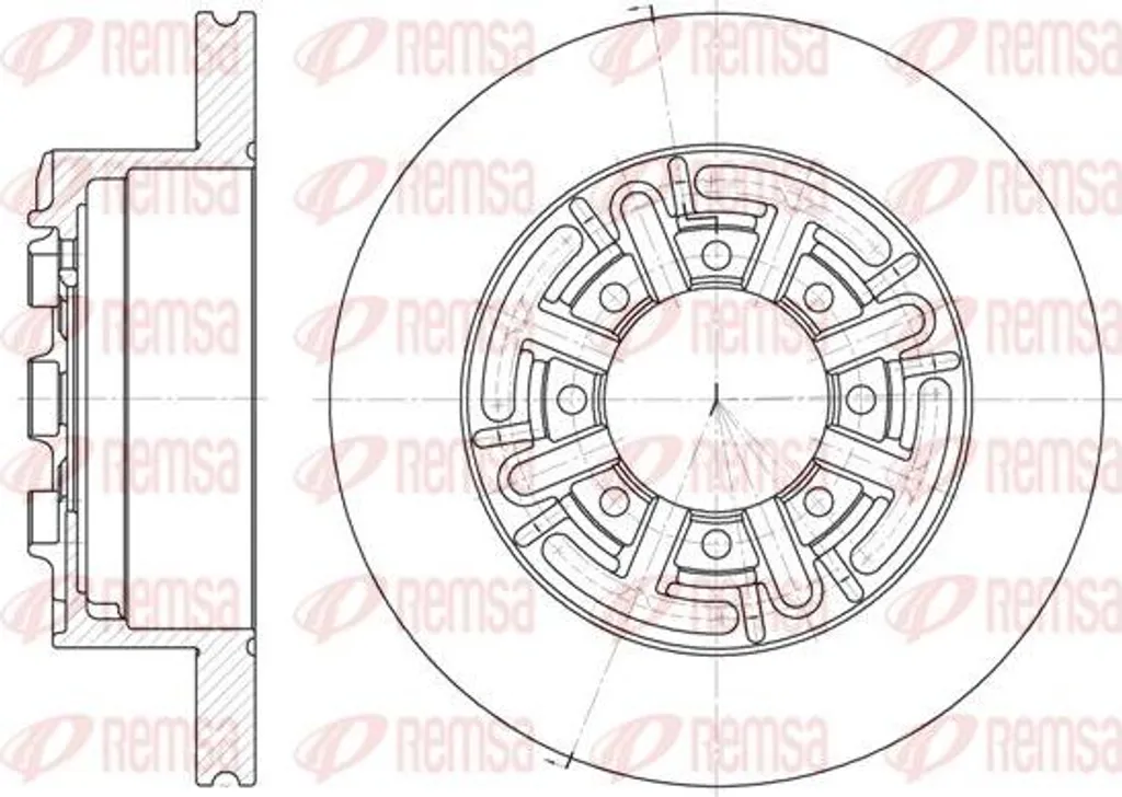 Disque de frein plein REMSA 6420.00 compatible Daily série 1908773 OE