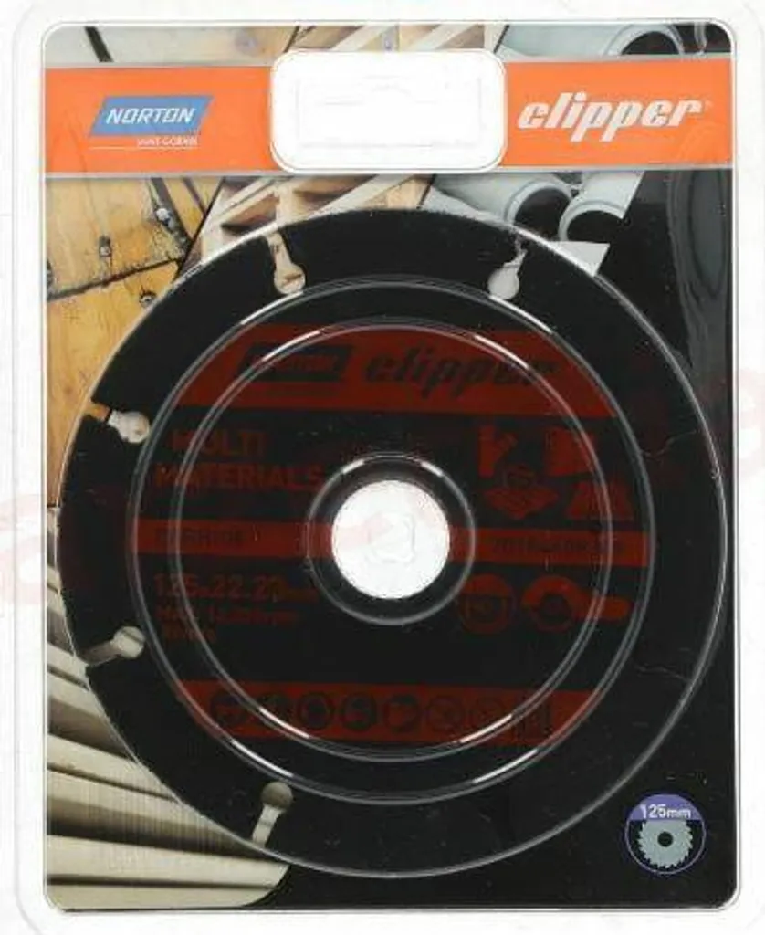 Norton Target Universale 125 mm - Disco Diamantato Professionale Taglio Secco