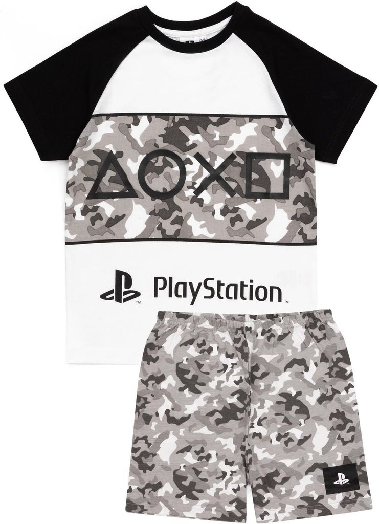 Playstation - "Gaming" Schlafanzug mit Shorts für Jungen Produktbild 