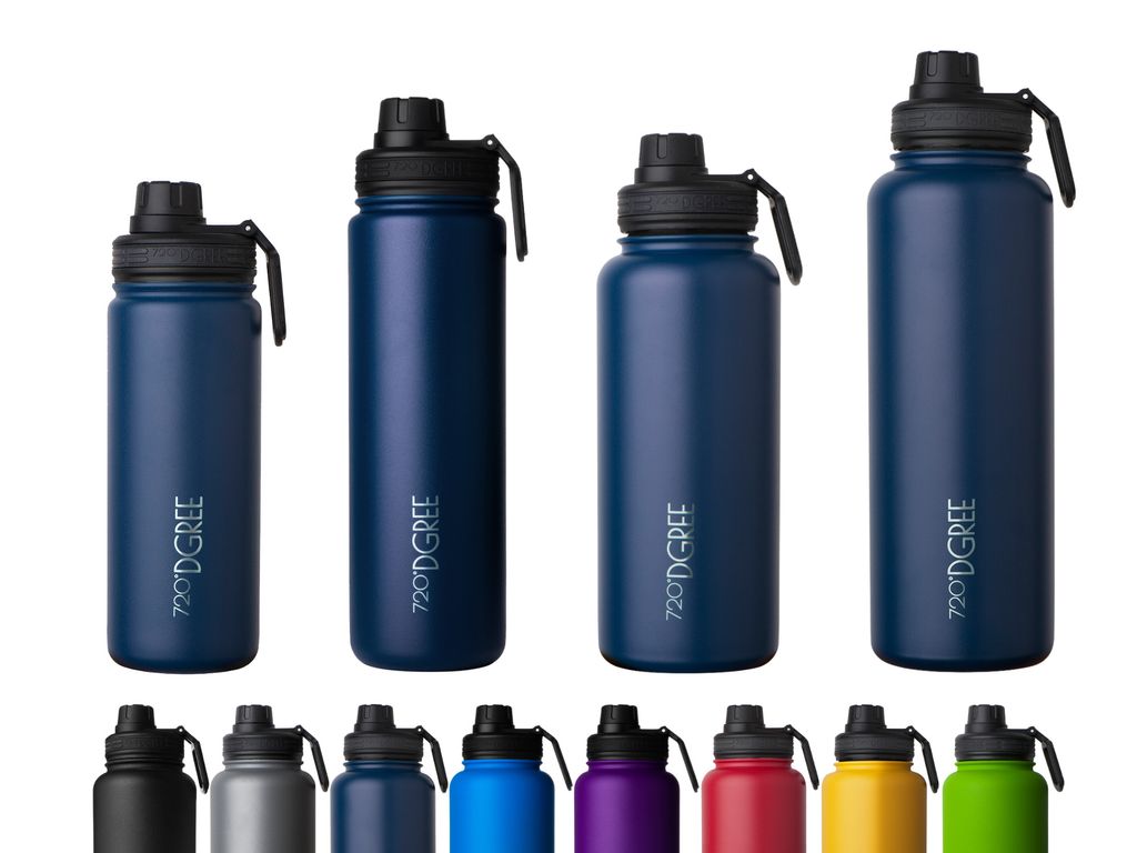 Edelstahl Thermo Trinkflasche noLimit 1200ml - Doppelwandig + Gratis Sportdeckel
