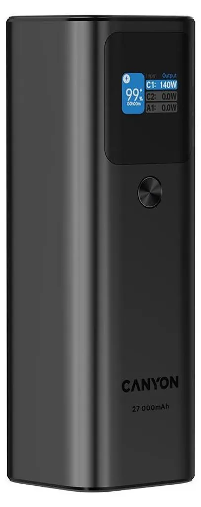Batterie externe CANYON PB-2010 27000mAh 140W PD3.1 USB-C Grise