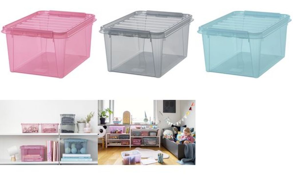 contenitore smartstore COLORE 31, 32 litri, rosa Immagine del prodotto 