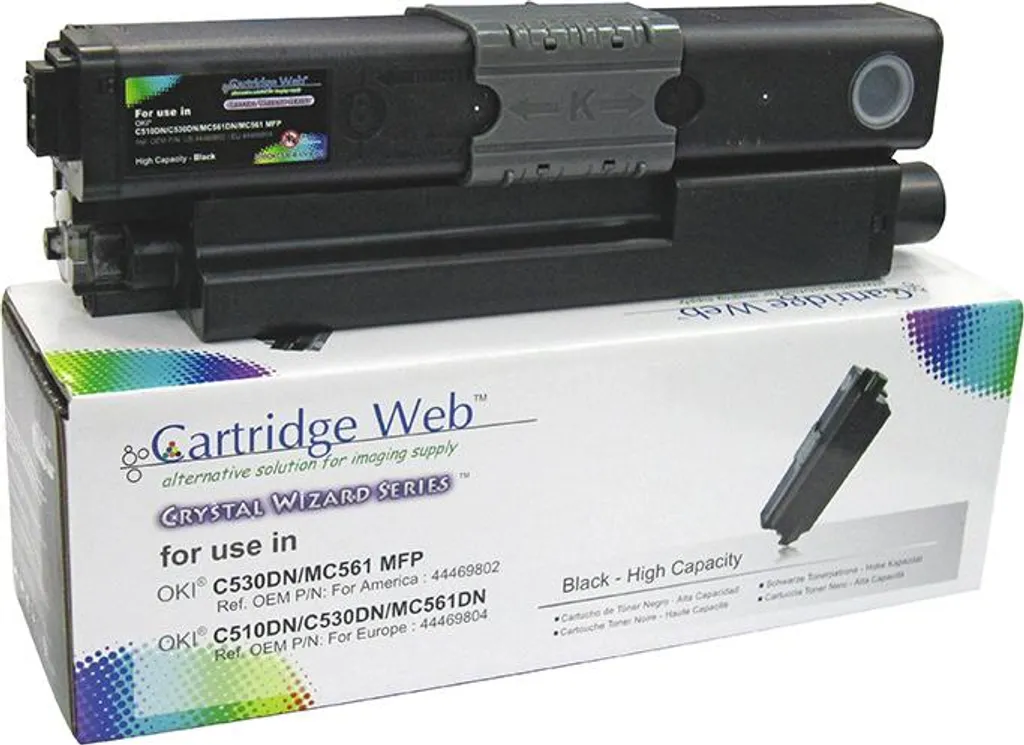 Toner noir compatible OKI C510 à grande autonomie de 3500 pages nettes