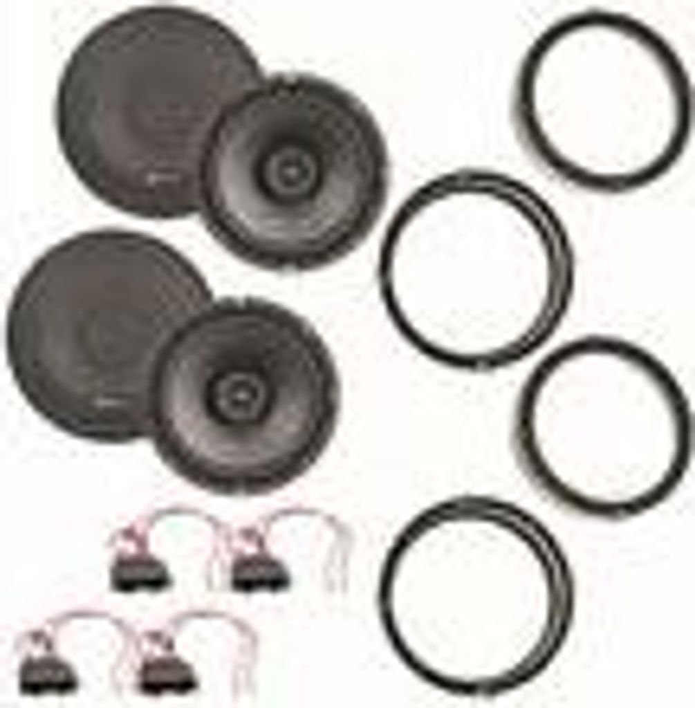 MB Quart QX165 2 Wege Lautsprecher vorne hinten Einbauset für Jetta Tiguan Touran