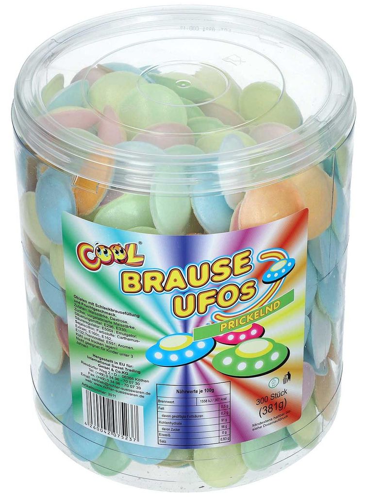 Ufos effervescents Cool remplis d'une boisson effervescente Image du produit 