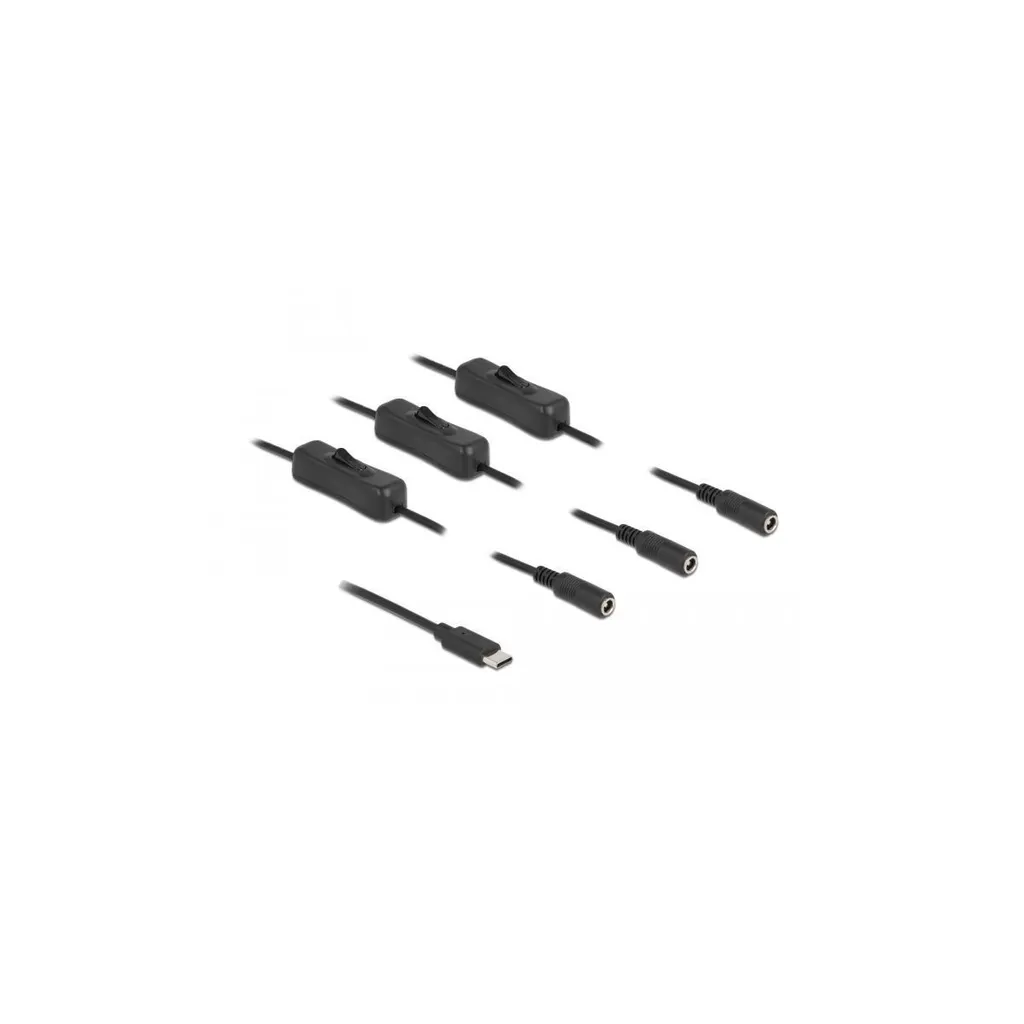 Cavo USB-C a 3x DC 5,5x2,1mm per Progetti DIY e Mobilità - 1m - 2