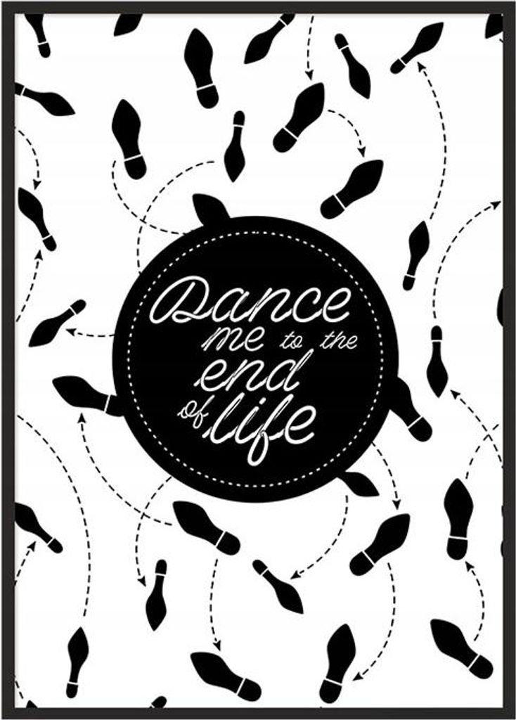 Bild Poster im Rahmen 43x33 cm Tanz P702