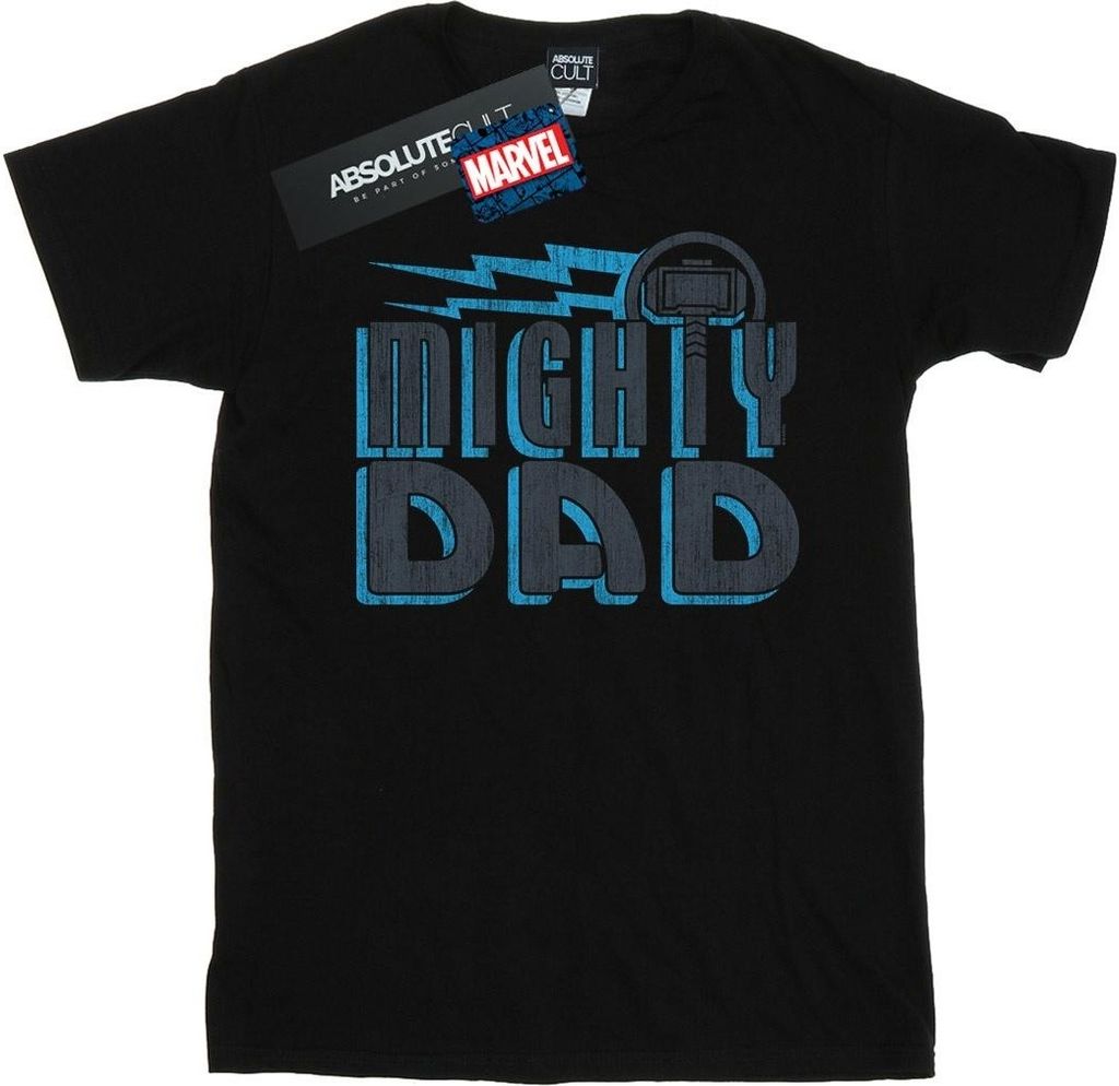 Marvel - "Mighty Dad" T-Shirt für Herren BI43471 (3XL) (Schwarz)