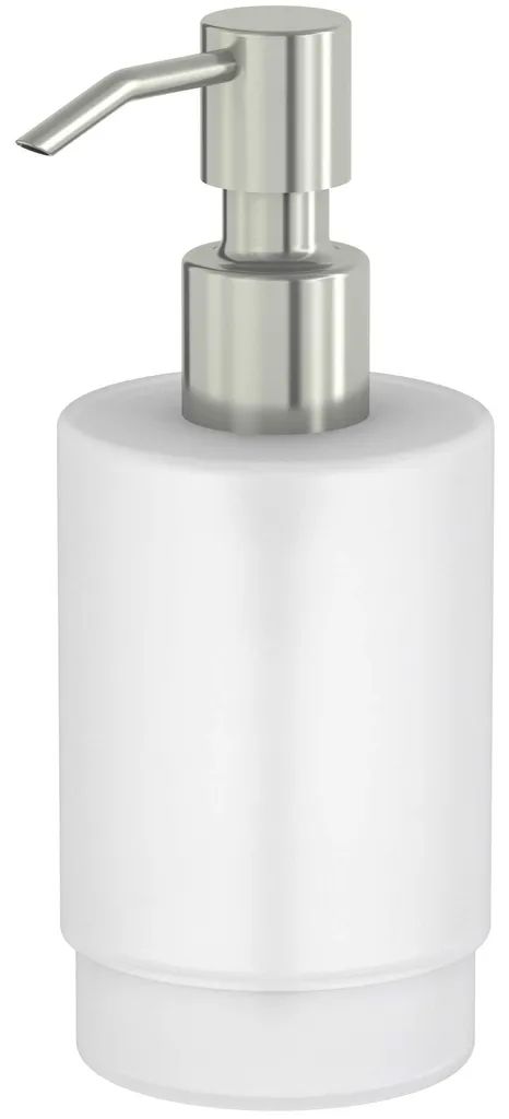 Distributeur de savon stable en verre dépoli pour éviter les coulures