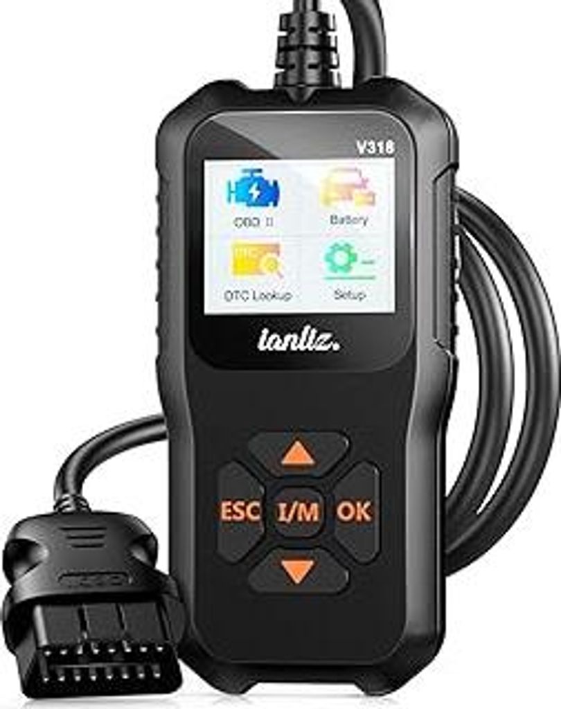 OBD2 Diagnosegerät Auto OBD Diagnose: EOBD Motor Fehlercodeleser Adapter Scanner – Autodiagnosetool für BMW Mercedes VW Audi und Alle OBDII-Fah...