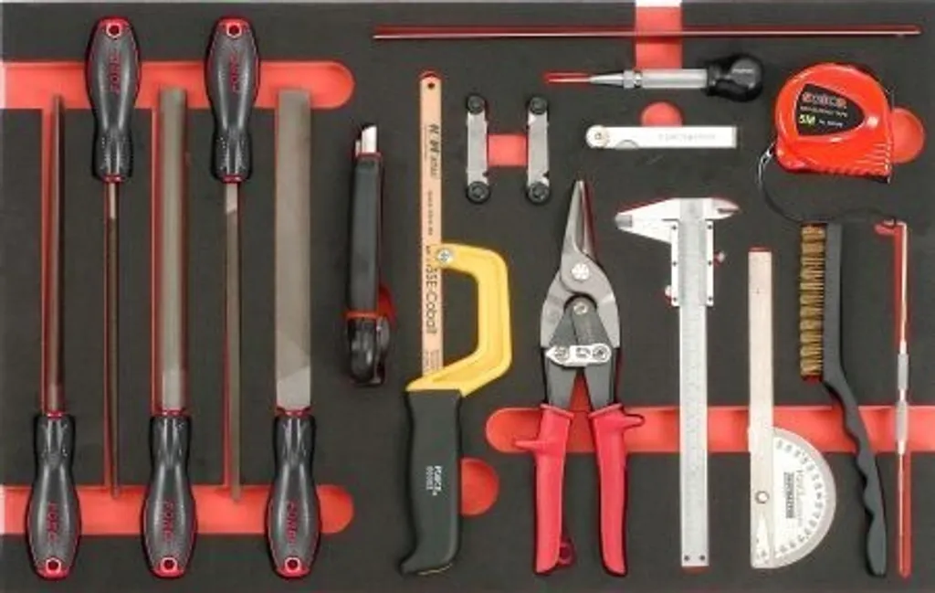 Set de 18 outils FORCE 5186 en chrome vanadium pour usage intensif pro