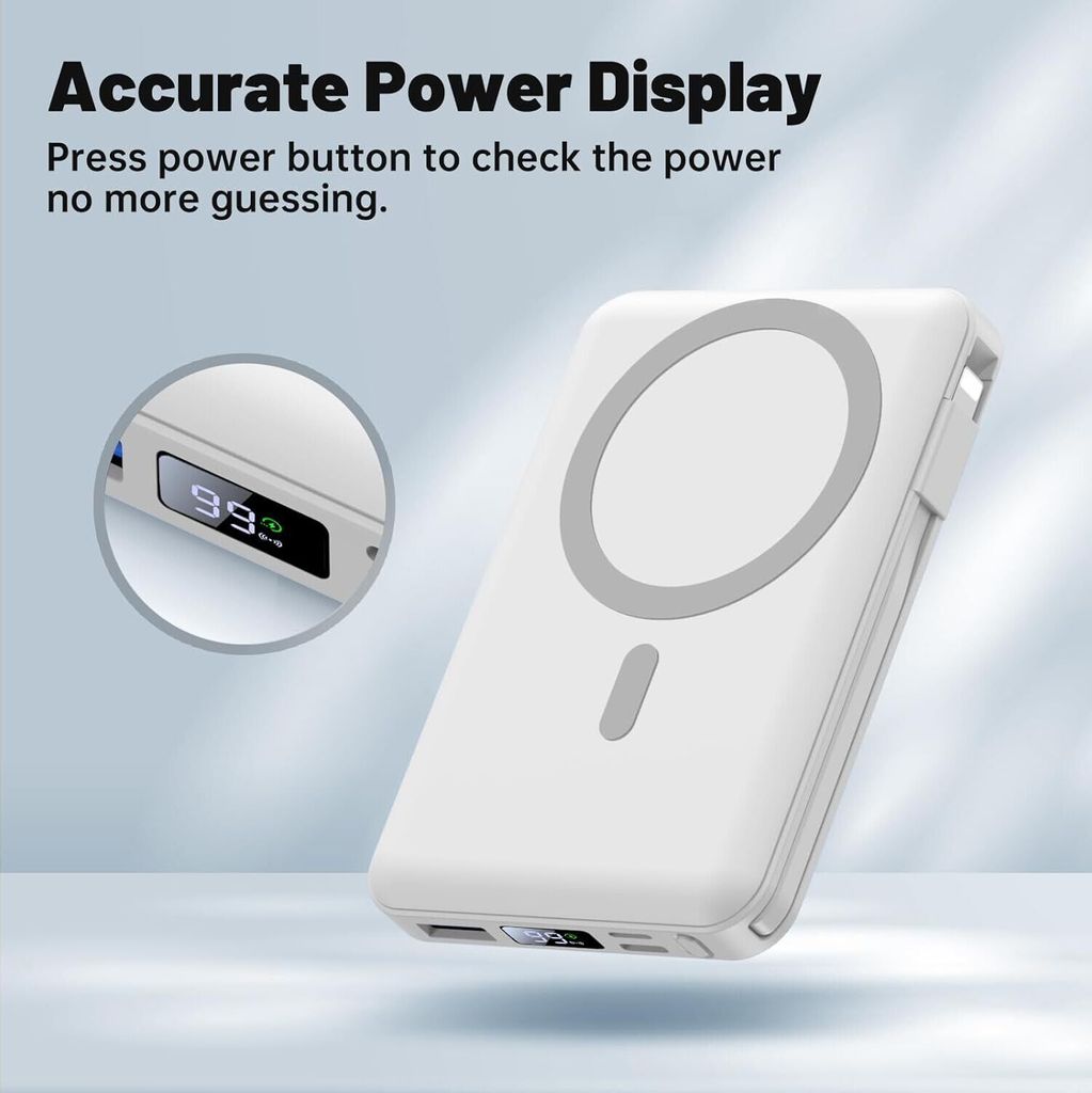 Powerbank 10000mAh, Wireless Magnetische Powerbank, 22.5W Produktbild 5