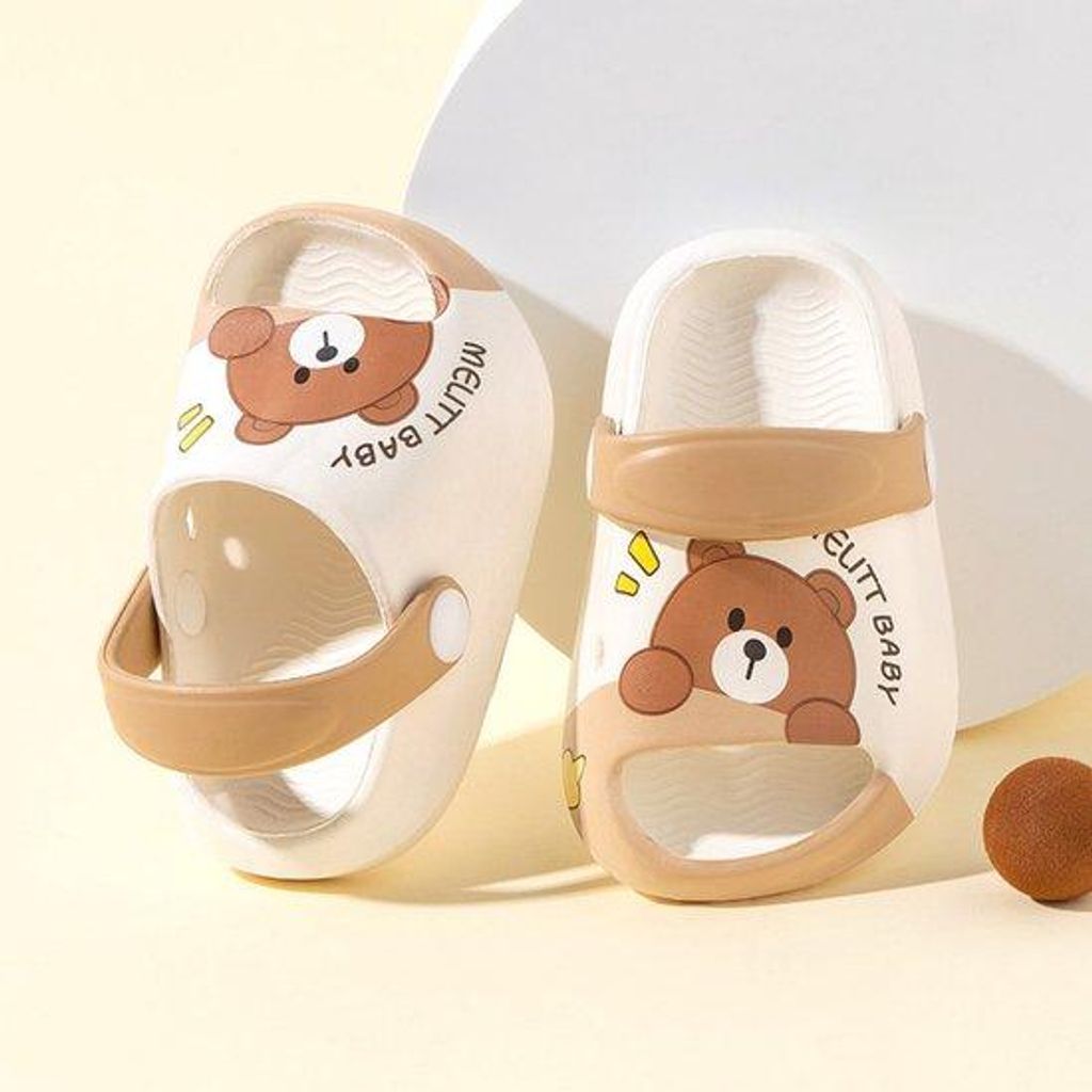 Bunte Sommerpantoffeln für Jungen und Mädchen - Leichtgewichtige, atmungsaktive Strand- und Schwimmschuhe - Modische Pantoffeln mit Farbprint - G...