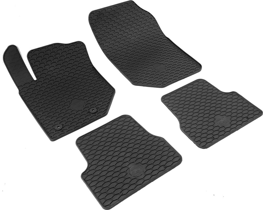 WALSER DirtGuard Gummi Fussmatten Auto für Jeep Avenger (J2) 12/2022-Heute, 100% passgenaue Auto Fußmatten, robuste Universal Fußmatte Auto