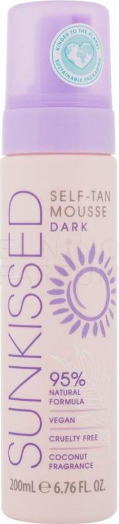 Sunkissed 95 Percent Natural Self Tan Mousse 200ml - Dark