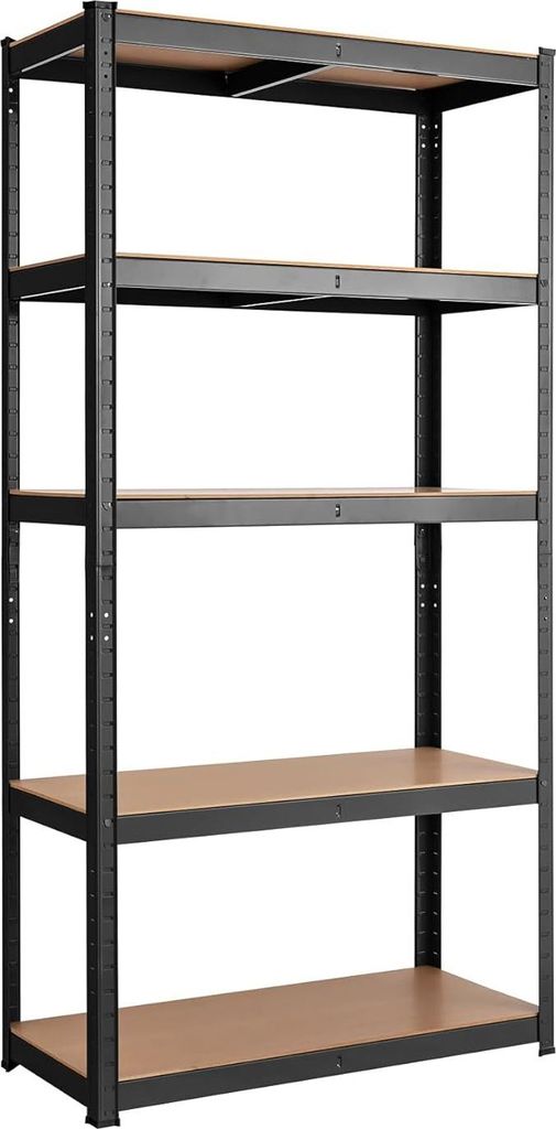 Regał magazynowy z 5 poziomami, 75 x 30 x 150 cm, każdy Zdjęcie produktu 