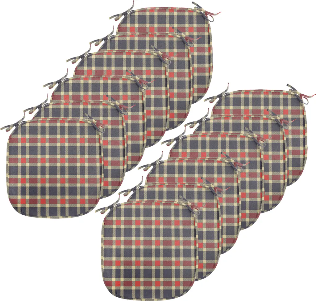 Rivestimenti Sedie Vintage Check ABAKUHAUS - Pack 12 Impermeabili