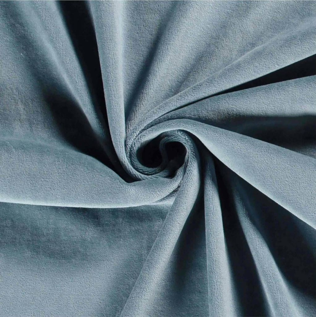 Nicky-Stoff Velour Nicky uni Zuschnitt ab 50 x 150cm Velourstoff Baumwolle Farbwahl