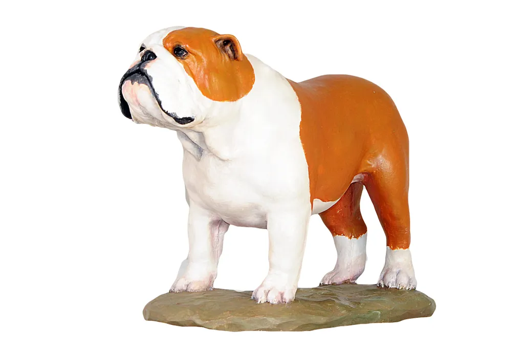 Sculpture Bulldog Anglais II en Résine - Décoration Intérieure Haut de Gamme