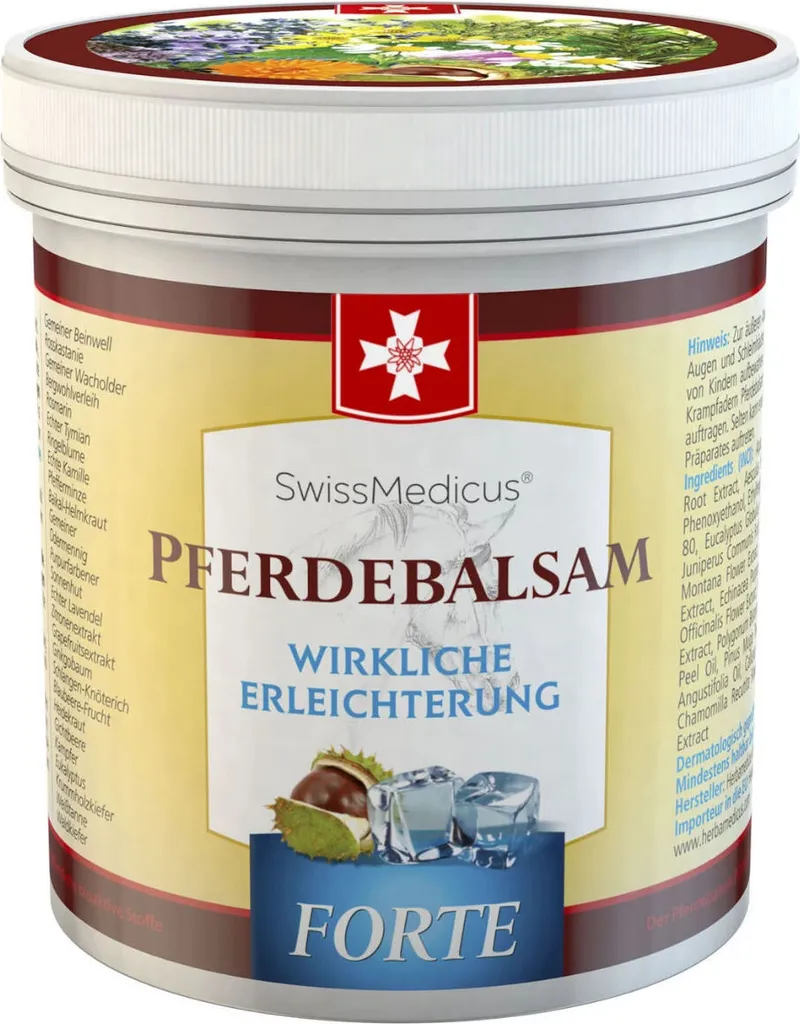 Swiss Medicus Pferdebalsam Forte Kühlend 250ml | Antico Rimedio Svizzero