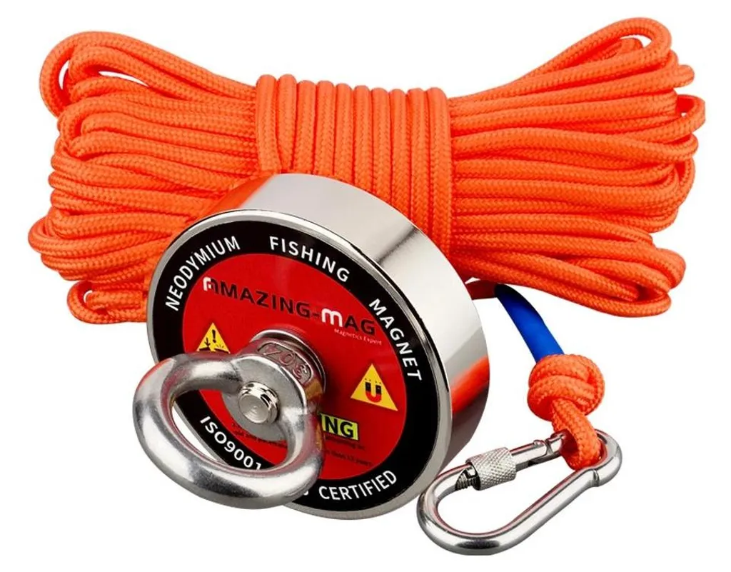 Aimant de levage néodyme extérieur 200 kg pour chantier et atelier