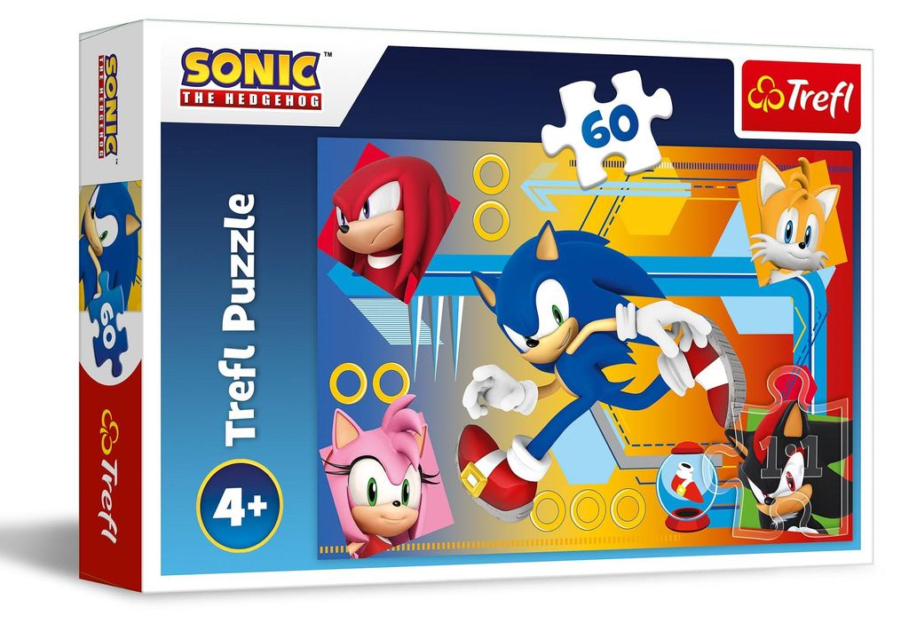 Trefl Puzzle 60 Elemente - Sonic in Action 17387 Produktbild 