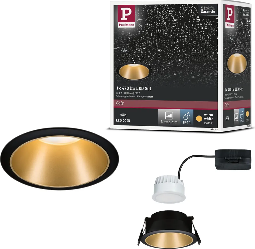 Faretto LED Paulmann Cole 1er-Set: Design Invisibile per Soffitti Moderni