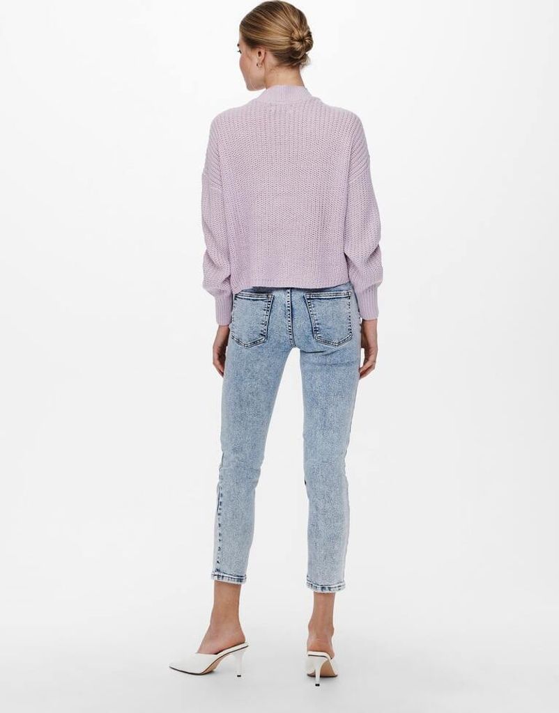 ONLY Kurze Strickjacke Langarm V-Ausschnitt Knitted Produktbild 23