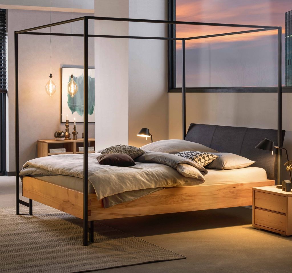 HASENA Naturo Line Himmelbett Cielo Wildbuche massiv 160x200