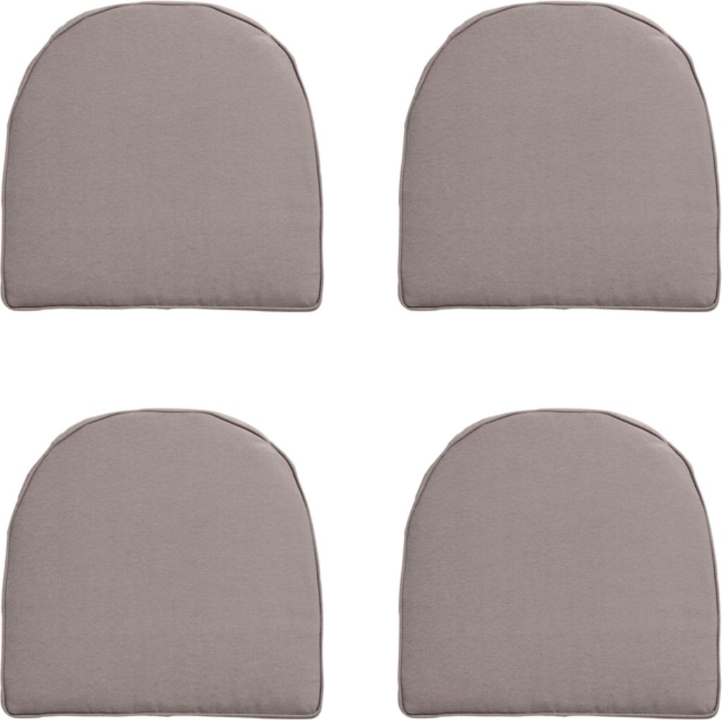 Madison - Sitzkissen Polyrattan York Panama taupe - ca. 48x48 cm - 4er-Set