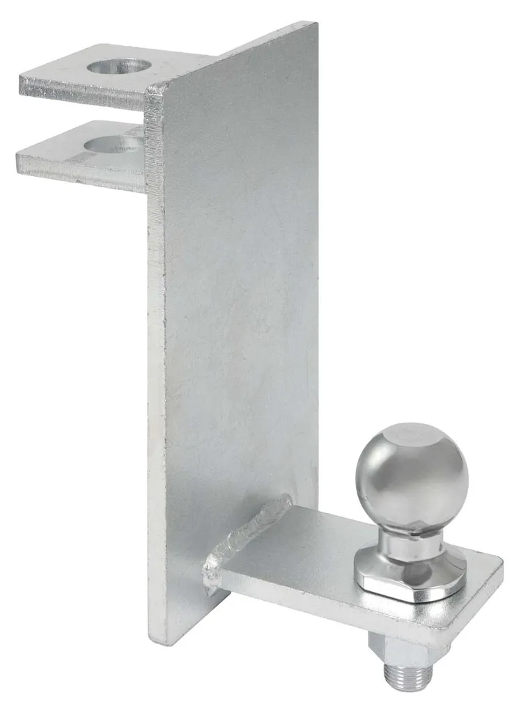Boule d'attelage 3,5 tonnes Wiltec avec plaque de fixation robuste