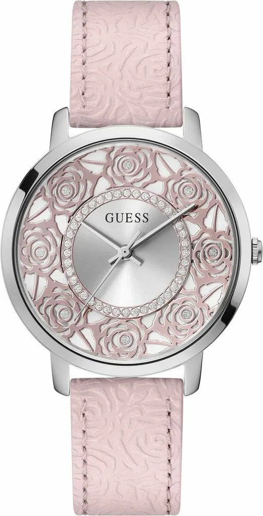 Guess GW0529L1 Dahlia: Orologio da Donna in Acciaio e Vera Pelle Rosa