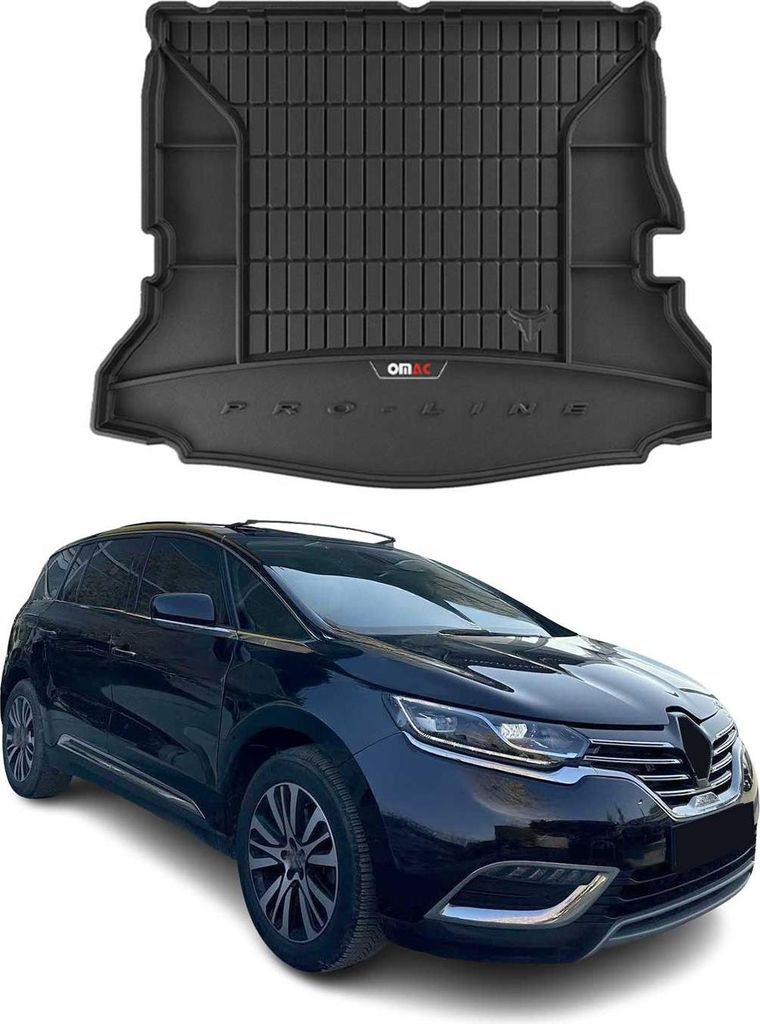 OMAC Gummi Kofferraumwanne für Renault Espace 2015-2020 TPE Laderaumwanne