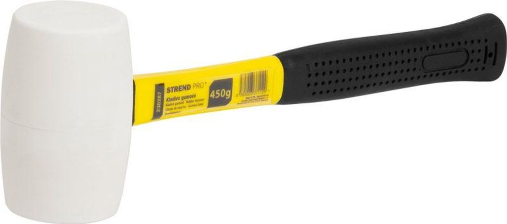 Hammer Strend Pro HM212 450 g, Gummihammer, WhiteHead, PVC Griff, TPR, Stiellänge 310mm