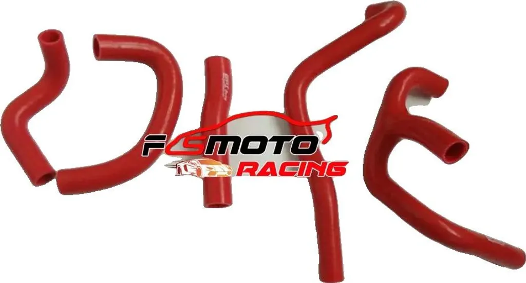 Raccord radiateur silicone rouge renforcé avec refroidissement amélioré