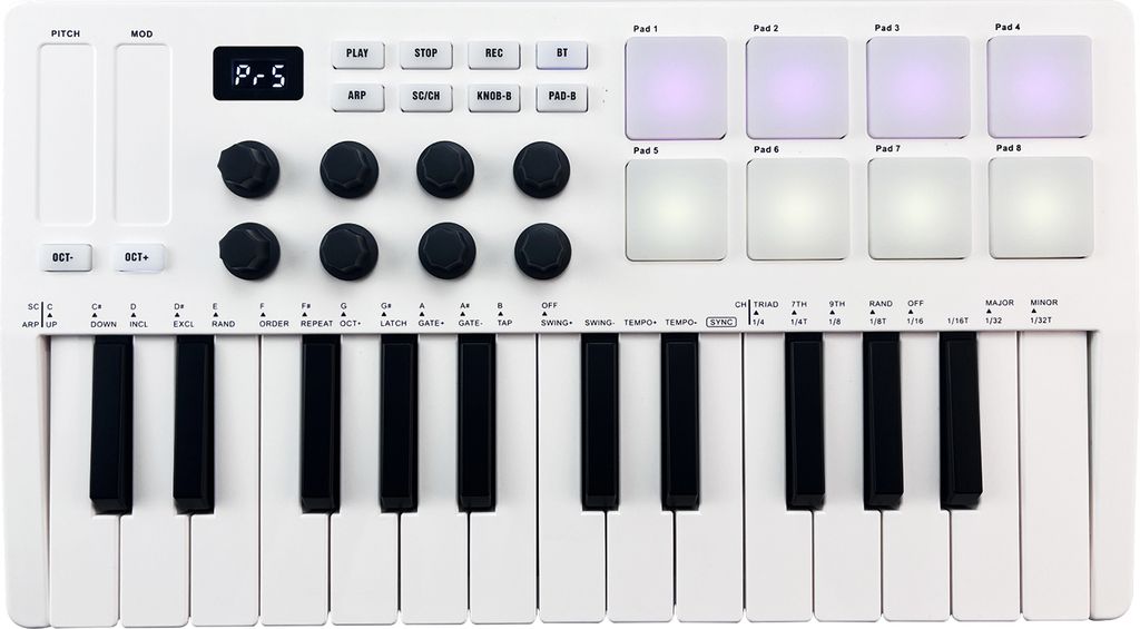 M-VAVE 25-klawiszowa klawiatura sterująca MIDI Mini Zdjęcie produktu 
