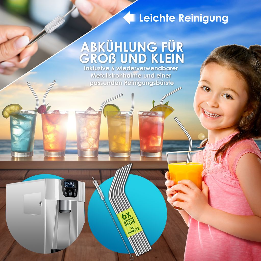 KESSER® Eiswürfelbereiter | Eiswürfelmaschine Edelstahl | Produktbild 9