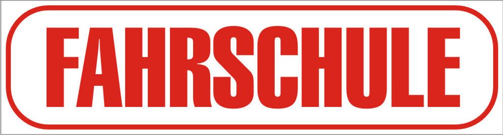 INDIGOS UG - Magnetschild "Fahrschule" 30 x 8 cm reflektierend - Magnetfolie für Auto / LKW / Truck / Baustelle / Firma